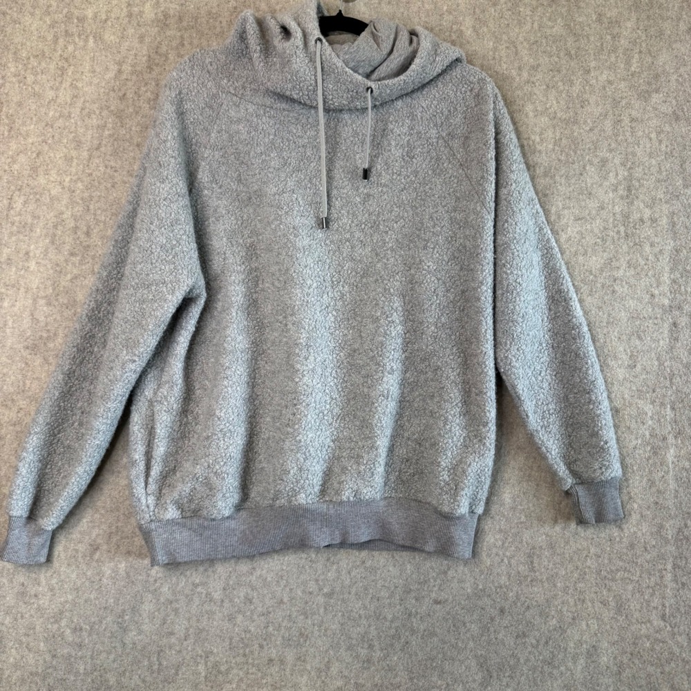DRYKORN For Beautiful People Hoodie Mens M Grey Wool Blend Fuzzy Knit